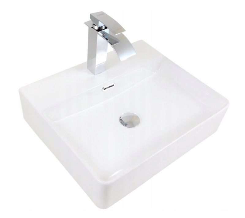 Umywalka nablatowa Estiva SANDA White biała 50x36x13 cm 1 szt.