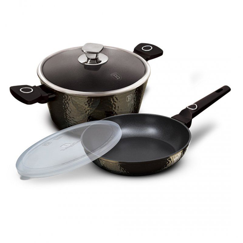 Zestaw garnek i patelnia Berlinger Haus granitowe Primal Gloss BH-6074 2 elementy 1szt