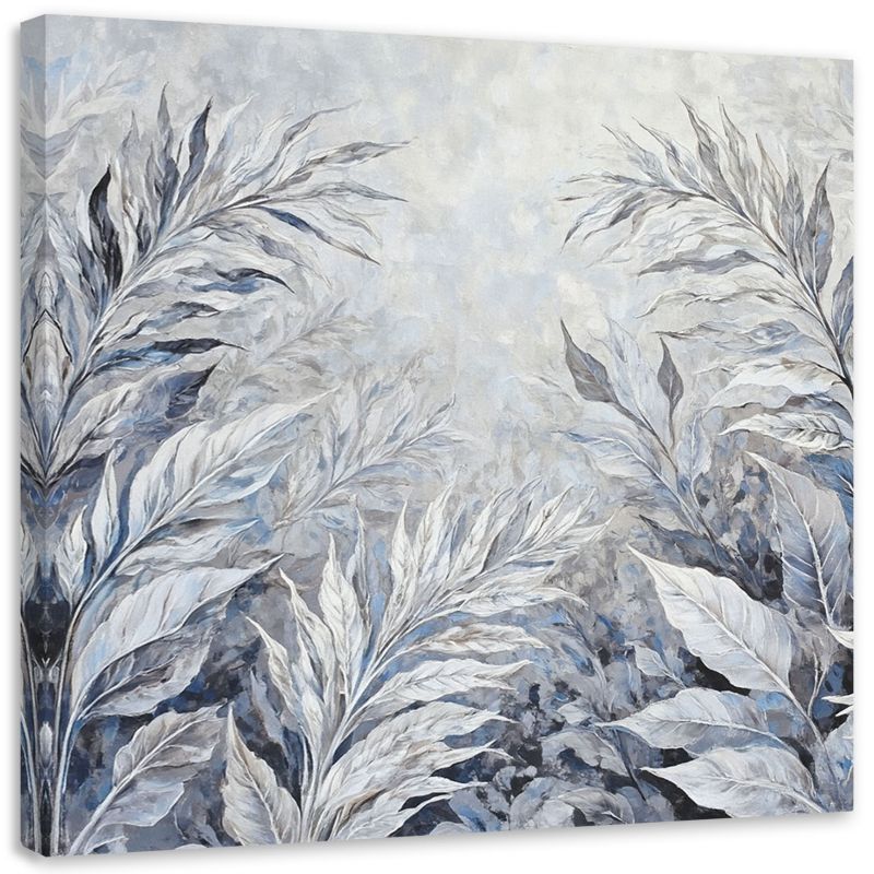 Obraz na płótnie Feeby Liście Abstrakcja Botanika 60x60cm 1szt