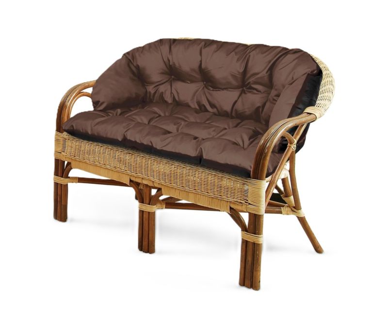 Poduszka ogrodowa Aio Factory wodoodporna na kanapę ławkę brązowa 190x40 cm 1szt