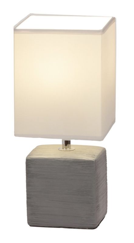 Lampka stołowa Rabalux Orlando popielaty 1 x E14 x 40W IP20 wym: 30 x 13.5 x 13.5 cm ceramika - 1 szt.