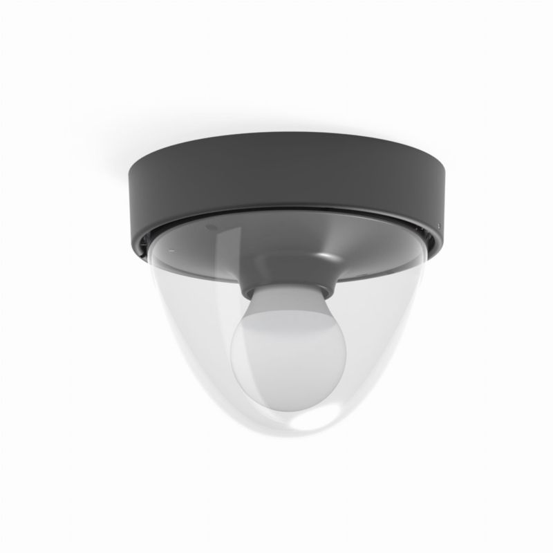 Plafon sufitowy lampa Nowodvorski Lighting Nook czarno przezroczysty 1 x E27 x 10W IP44 wym: 15,5 x 17 x 17 cm - 1 szt.