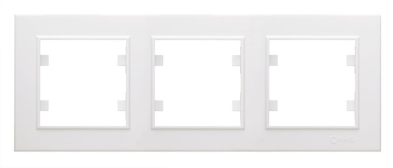 Ramka potrójna Makel Karea biała