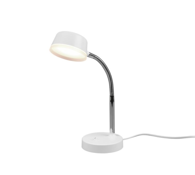 Lampka biurkowa RL Kiko biała chromowana LED 4.5W 3000K 300lm IP20 wym: 34 x 12 x 12 cm tworzywo sztuczne - 1 szt.