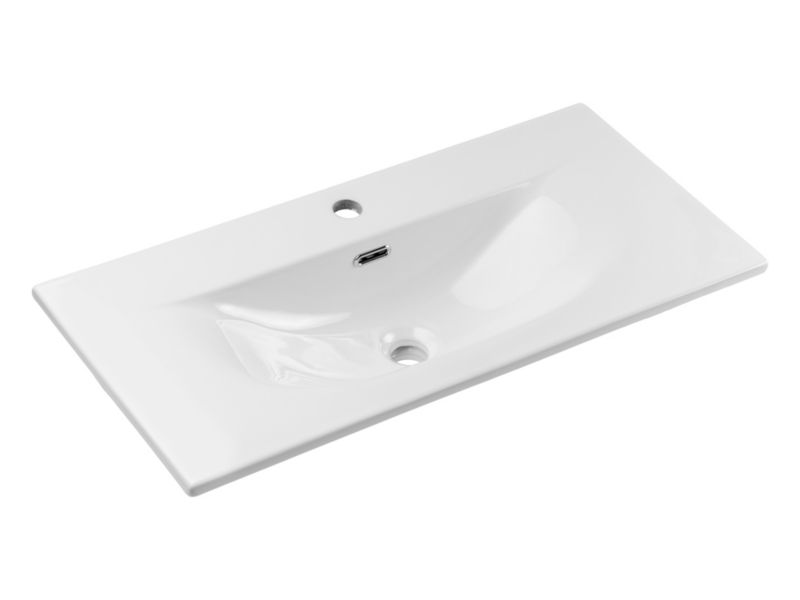 Umywalka meblowa Comad Sky 3 biała 80x40 cm prostokątna ceramika 1 szt.