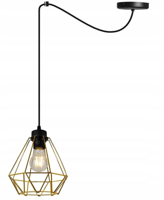 Lampa sufitowa wisząca Light Home LH Spider Nuvola 1x E27 60W złoty 1szt.