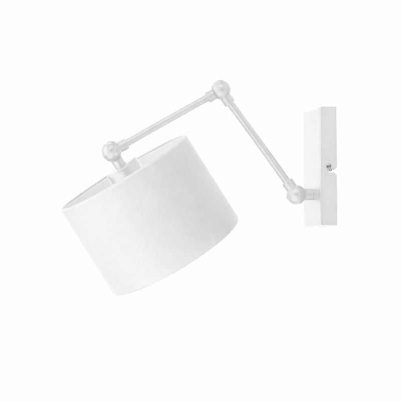 Kinkiet Volta Light Factory Soul Biały/Biały welur Abażur 1xE27 1szt.