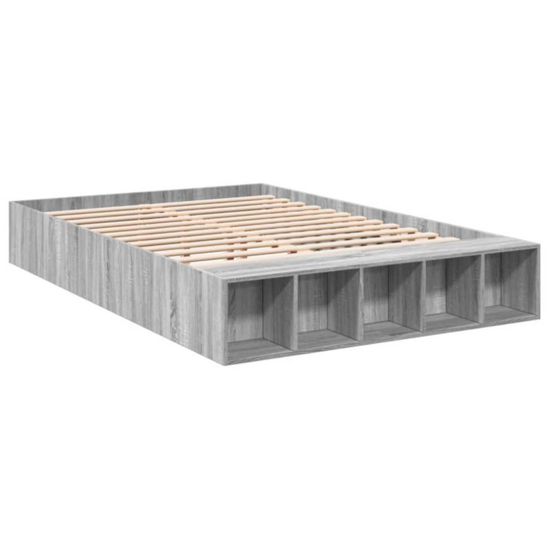 Łóżko drewniane WaszeMeble 140x200 cm szary WM-3280571 1 szt.