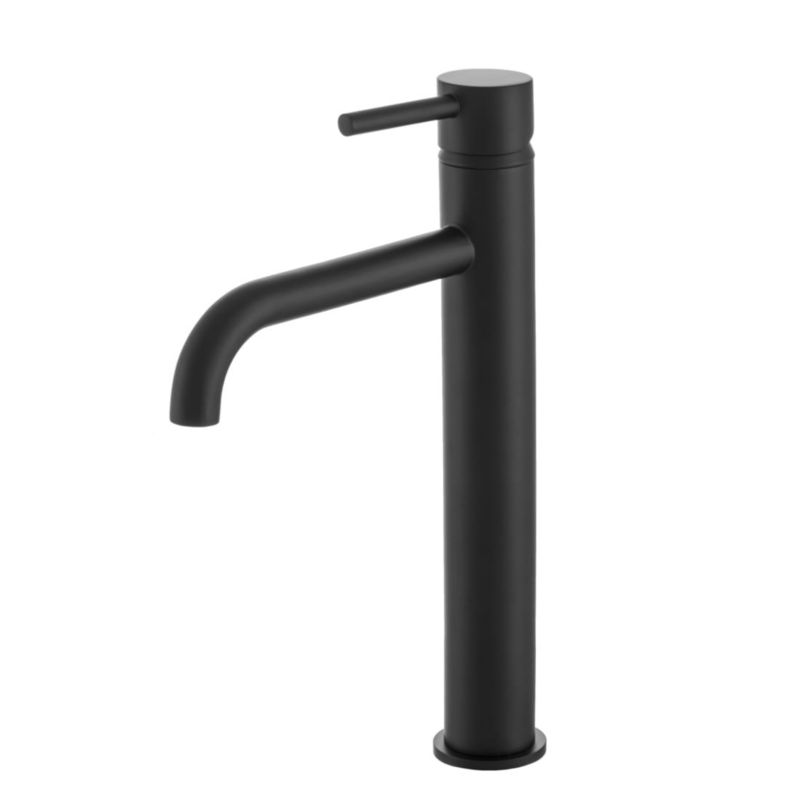 Bateria sztorcowa umywalkowa GranMaster, Arcus, wysoka, czarna 1 szt.