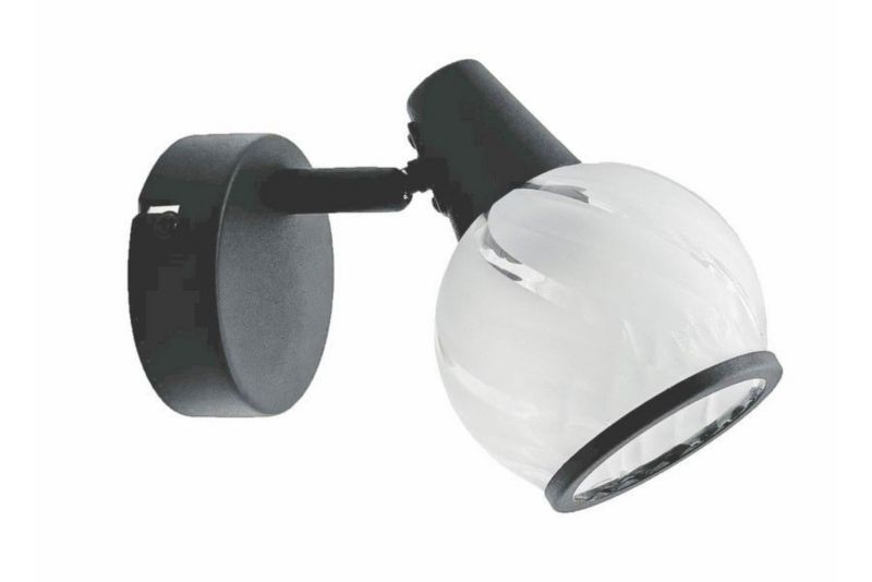 Kinkiet ścienny Reality Megan czarny styl nowoczesny 1 x E14 x 40W IP20 wym: 13 x 9 x 14 cm - 1 szt.