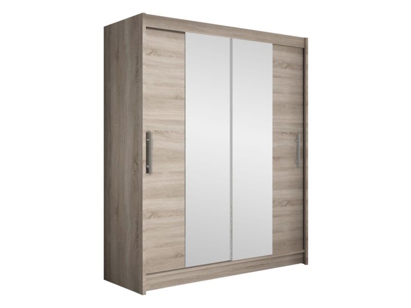 Szafa MIRJAN 24 z drzwiami przesuwnymi Presto II trufel/lustro 1 szt.
