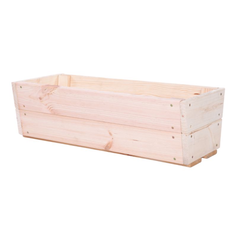 Donica MODO24 drewniana na kwiaty sosnowa impregnowana bezbarwna 19x63,4x25 cm 1 szt.