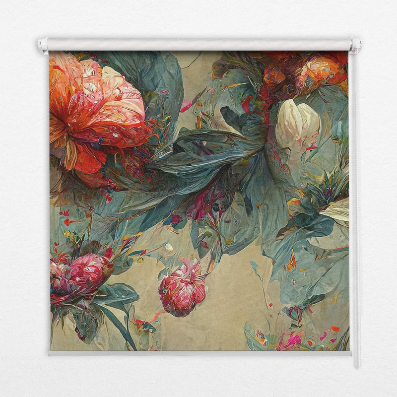 Klasyczna wolnowisząca roleta zaciemnająca Tulup 80x180 cm Łąka 1 szt.