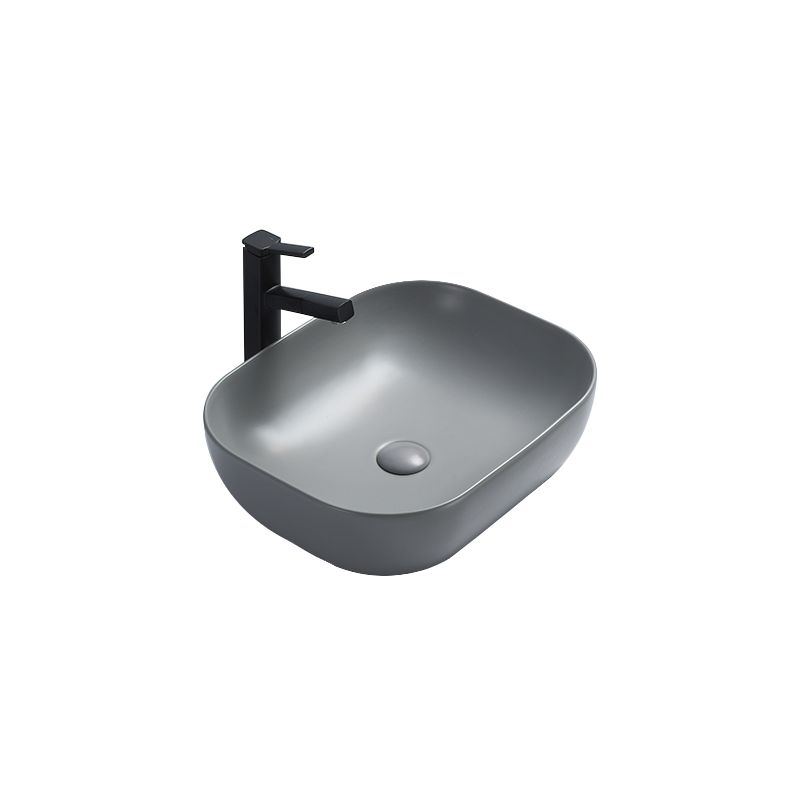 Umywalka nablatowa Mexen Rita szara mat 45,5 x 32,5 cm 1 szt.