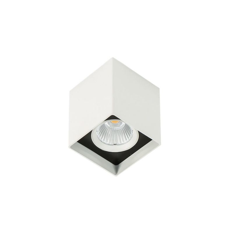 Spot sufitowy Italux Alden biały LED 12W 4000K 1010lm IP20 wym: 7,6 x 7,6 cm aluminium - 1 szt.