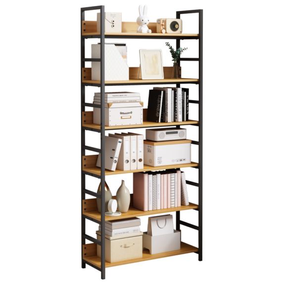 Regał Rebiko na książki wysoki metalowy industrialny 1 szt.