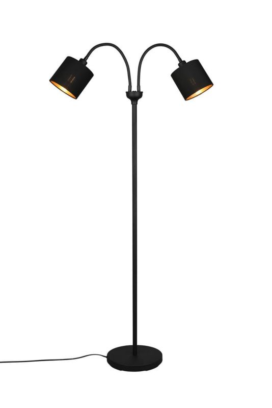 Lampa podłogowa stojąca RL Tommy złoto-czarna 2 x E14 x 40W wym: 130 x 60 x 25 cm - 1 szt.