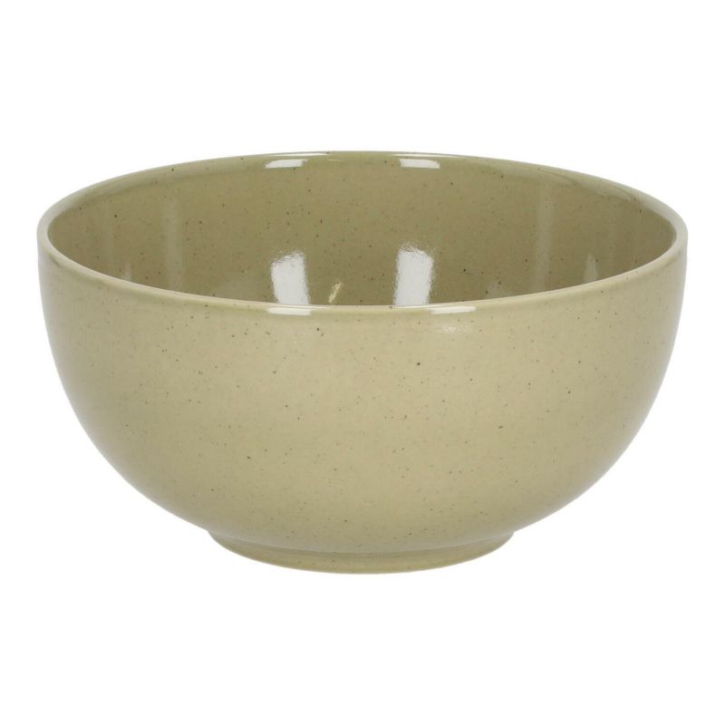 Miska do sałatek Gomera INTESI zielona ceramiczna okrągła 21 cm do kuchni zmywarka 1 szt.