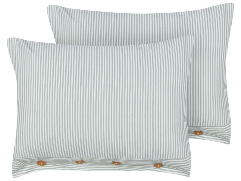 Zestaw 2 poduszek W paski Sebrine 40 x 60 cm Miętowy 1 par.