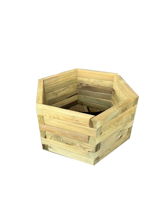 Donica sześciokątna Roma fi 60x33(h) cm z agrowłókniną 1szt.