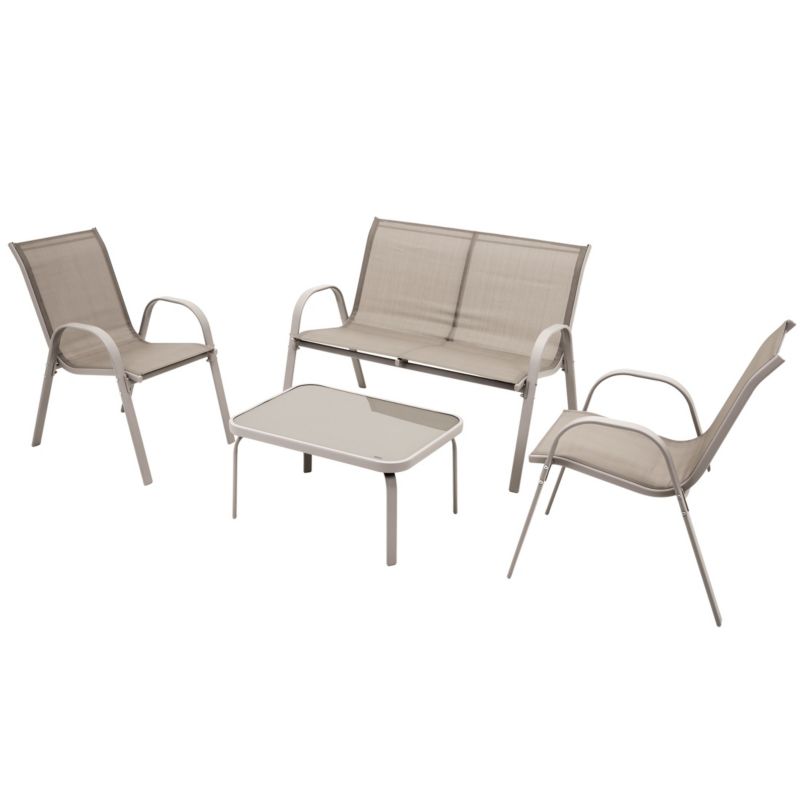 Zestaw meble ogrodowe JUMI 2 x krzesło sofa stolik komplet ogrodowych na taras 1 szt.