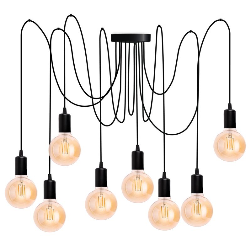 Lampa Wisząca Lumiled Sufitowa Pająk 8 ramion do LED 8x E27 1 szt.