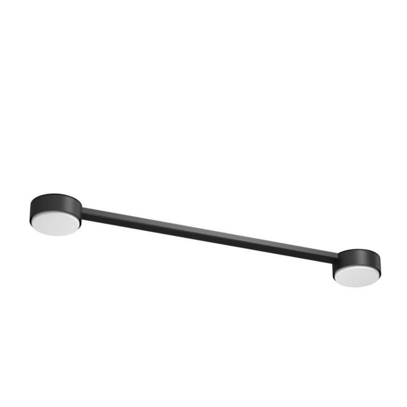 Lampa sufitowa Brosline Drop Line czarna wym: 3 x 60 x 8 cm 2xGX53 x 9W 1 szt.