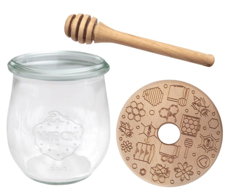 Słoik do miodu MODO24 Weck 220 ml fi 60 tulip nabierak W4 1 kpl.