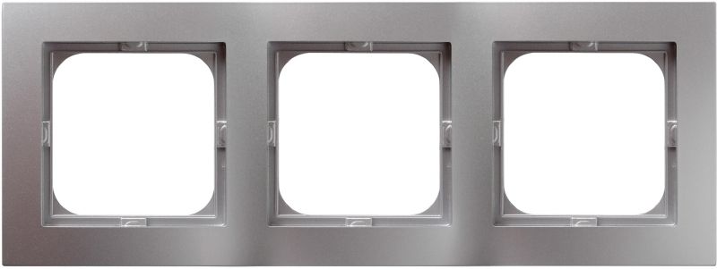 Ramka potrójna Ospel As srebrna