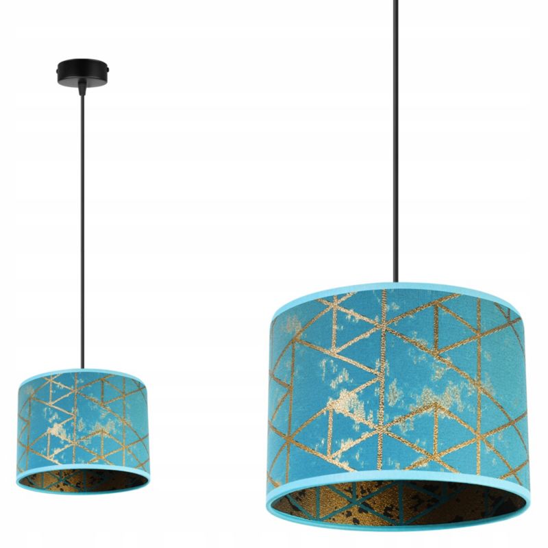 Lampa sufitowa wisząca Light Home LH Werona 1x E27 60W niebieski 1szt.