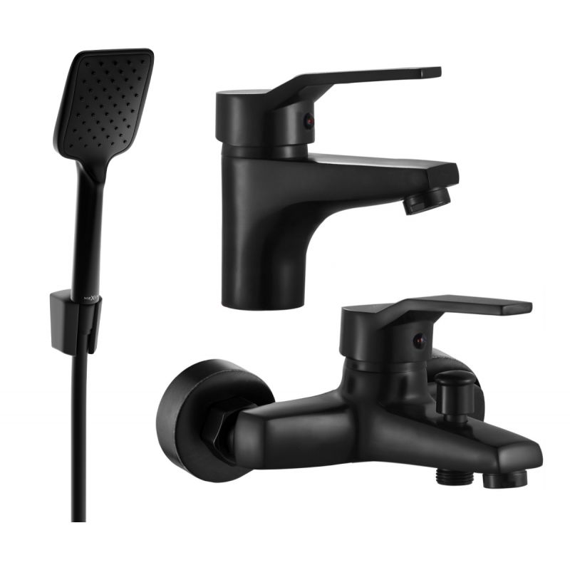 zestaw wannowy Mexen Caro czarny 1 szt.