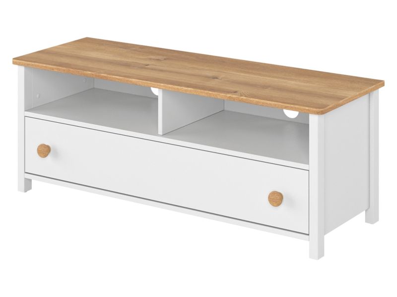 Szafka RTV MIRJAN 24 Story SO-13 biały / dąb nash 1 szt.