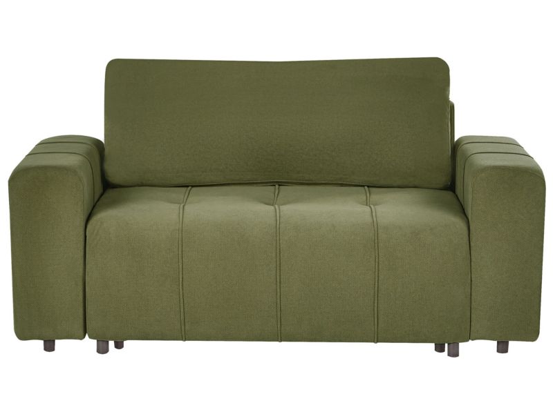 Sofa rozkładana Innvik Zielony ze schowkiem dla 2 osób 1 szt.