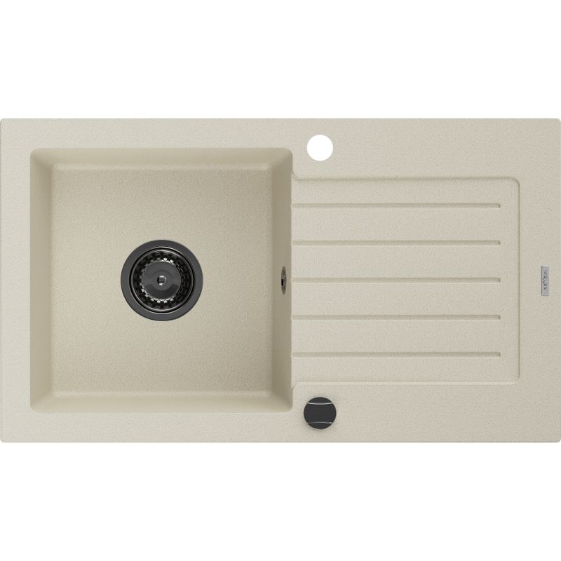 Zlewozmywak wpuszczany Mexen Pablo 1-komorowy beżowy 752x436 mm 6510751010-69-B
