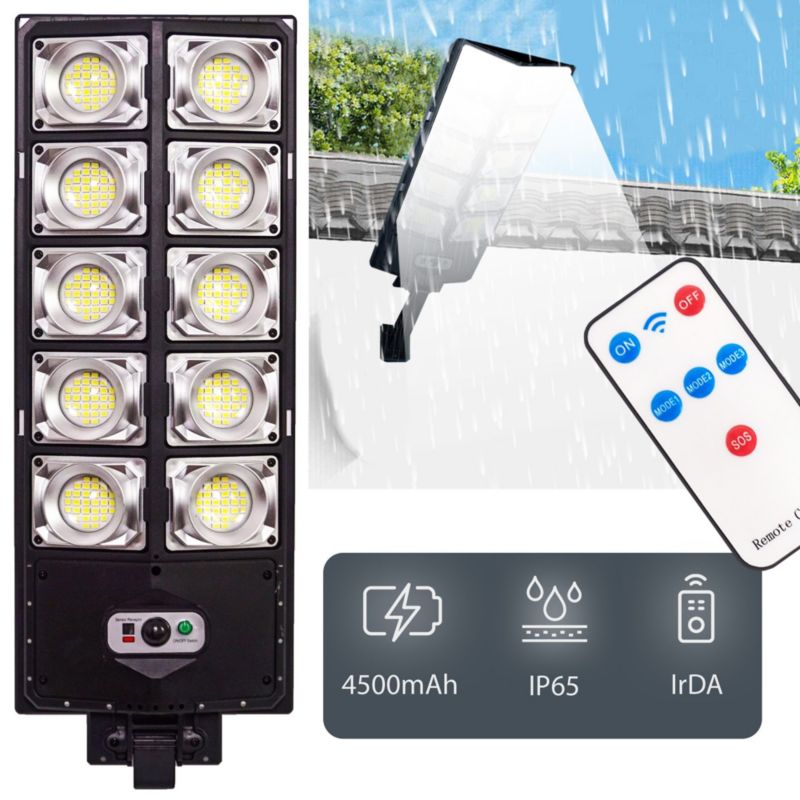 Lampa Solarna Na Ścianę Toolight Rsl017 Czarny 1Szt