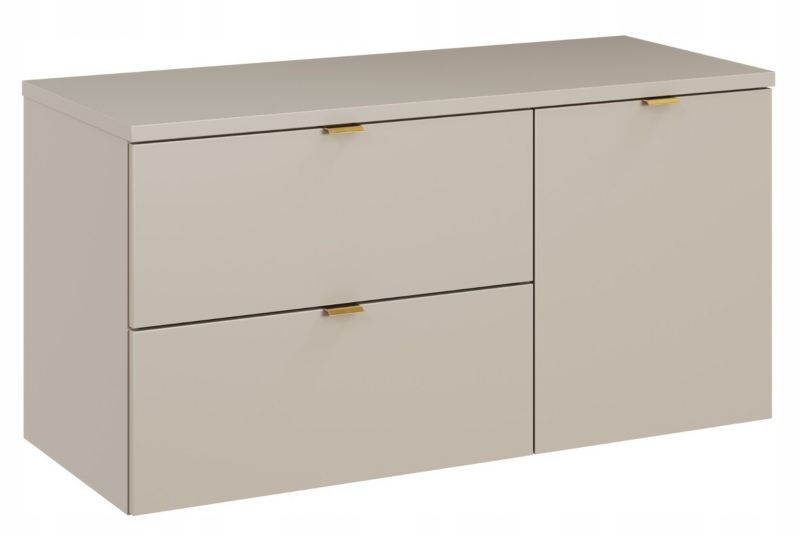 Szafka pod umywalkę Furnidea 100 cm kaszmir z blatem kaszmir Dalia 1 szt.