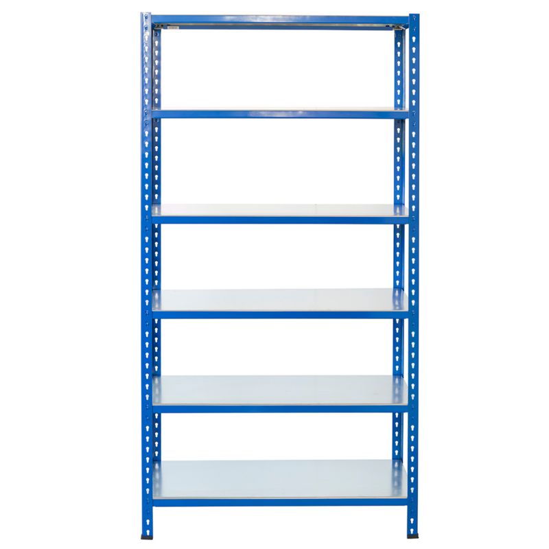 Wtykowy regał metalowy AR Shelving z profilem L z 6 półkami 250x80x30 cm 180 kg 1 szt