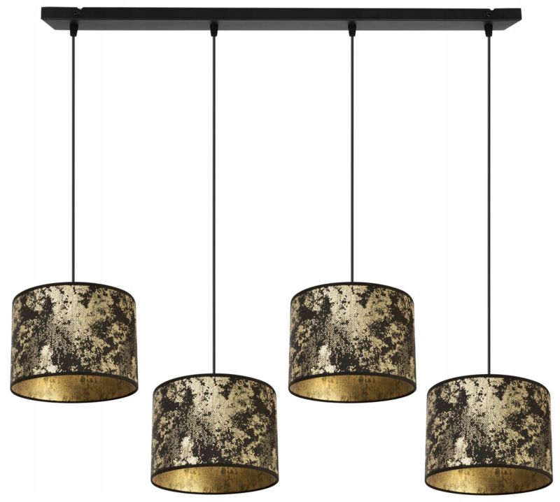 Lampa sufitowa wisząca Light Home LH Werona 4x E27 60W złoty/czarny 1szt.