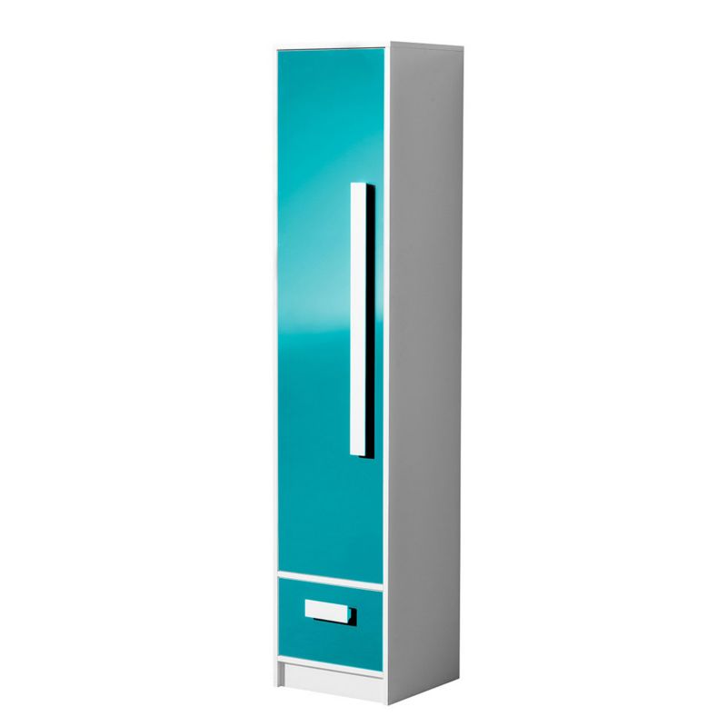 Regał MIRJAN 24 Guliver 4 biały + turkus połysk 1 szt.