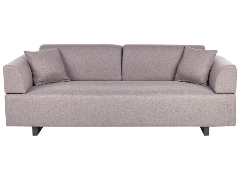 Sofa ze stolikami brązowa Sokna 1 kpl