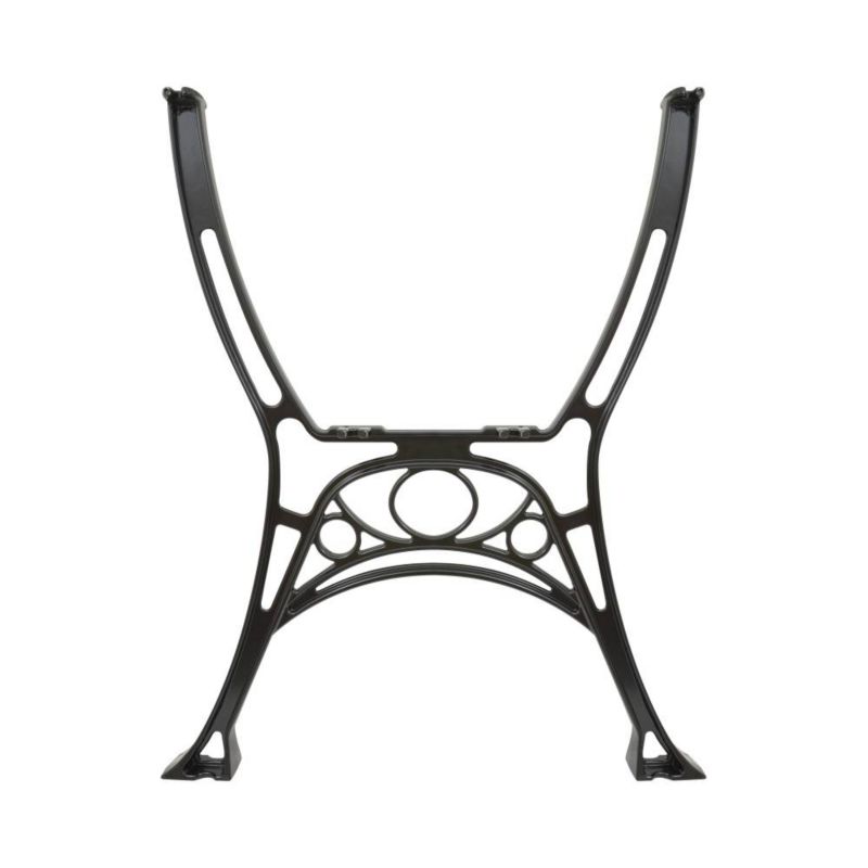 Noga aluminiowa do stolika 69 x 50 cm czarna