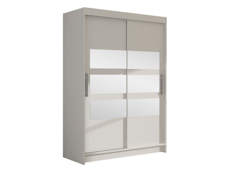 Szafa MIRJAN 24 z drzwiami przesuwnymi Miami V biały/lustro 1 szt.