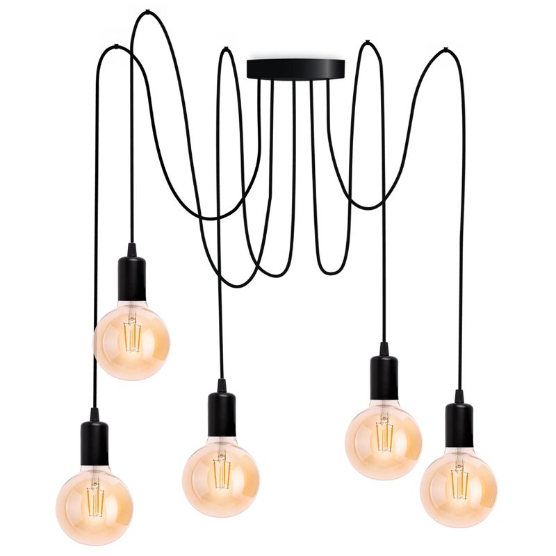 Lampa Wisząca Lumiled Sufitowa Pająk 5 ramion do LED 5x E27 1 szt.