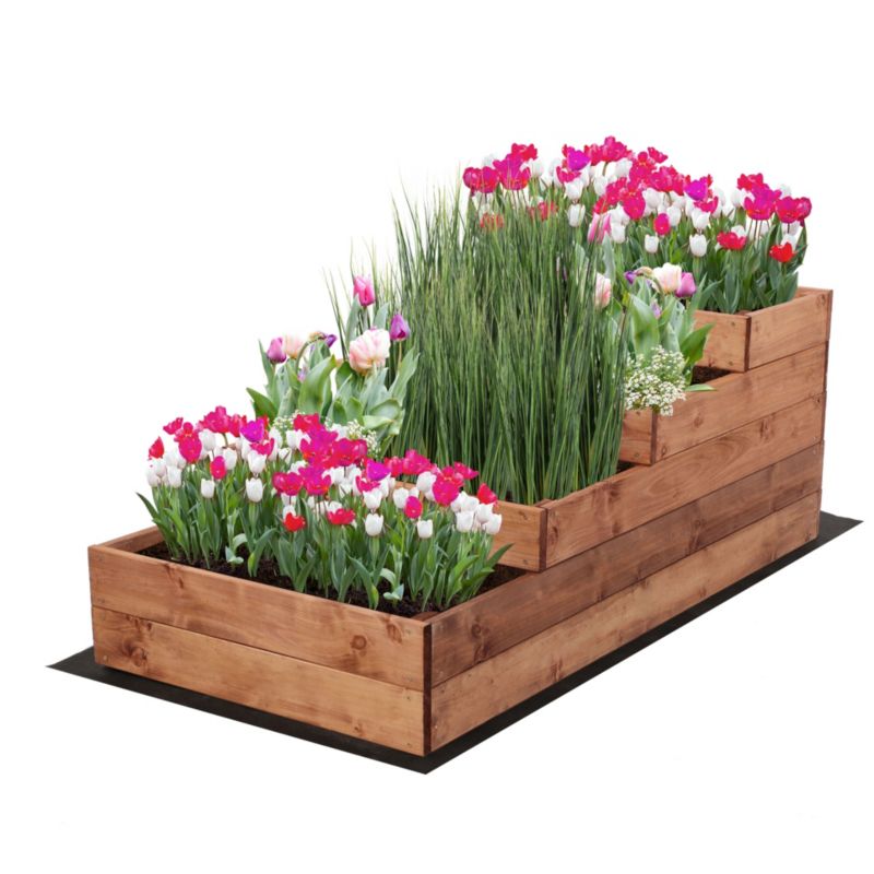 Skrzynia na warzywa MODO24 45x60x120 cm brązowa impregnacja szeroki wysoki 1 szt.