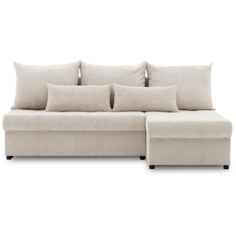 Narożnik TYLETEGOTU uniwersalny do salonu LUMARO sztruksowy beżowy 1 szt