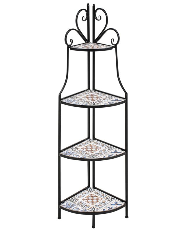 Regał z półkami Favara Metal 43 cm 32 cm Czarny 1 szt.