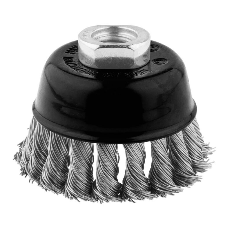 Szczotka druciana doczołowa NEO TOOLS 80 mm, drut skręcony, INOX, M14 1 szt