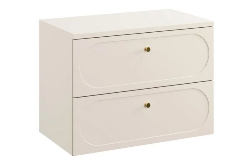 Szafka pod umywalkę Comad DONNA SAND 2S 80cm beż piaskowy z blatem 1 szt