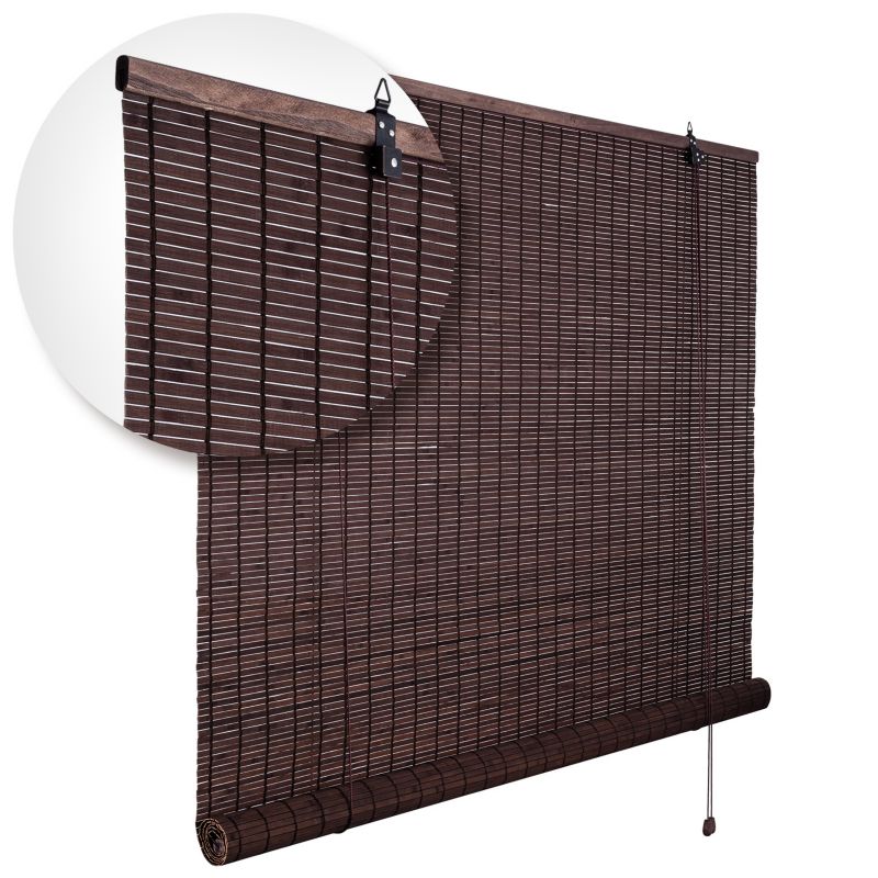 Roleta bambusowa Garden Rosa ciemny brąz 90x220cm 1szt.