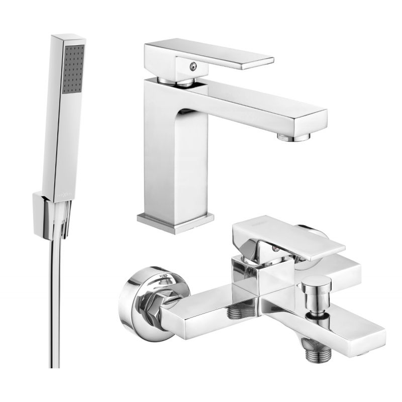 Bateria wannowo-umywalkowa Mexen Uno chrom 1 szt.